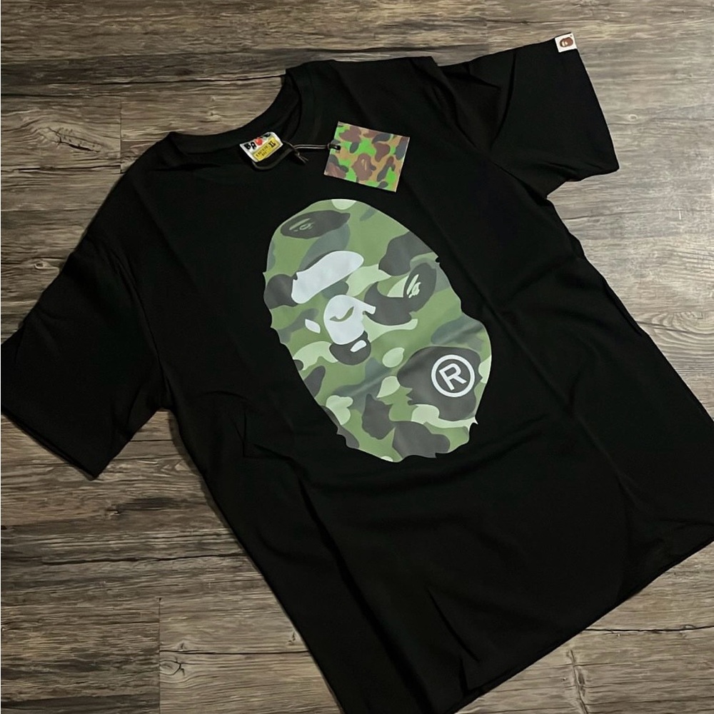 Green Camo Bape Mens Tee